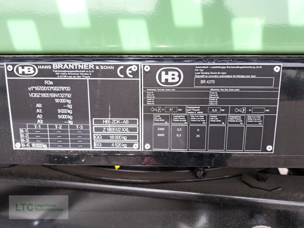Kipper des Typs Brantner Stabilator Z18051/2 XXL, Neumaschine in Redlham (Bild 8)