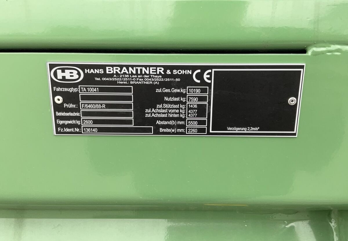 Kipper des Typs Brantner TA 10041, Neumaschine in Zwettl (Bild 13)
