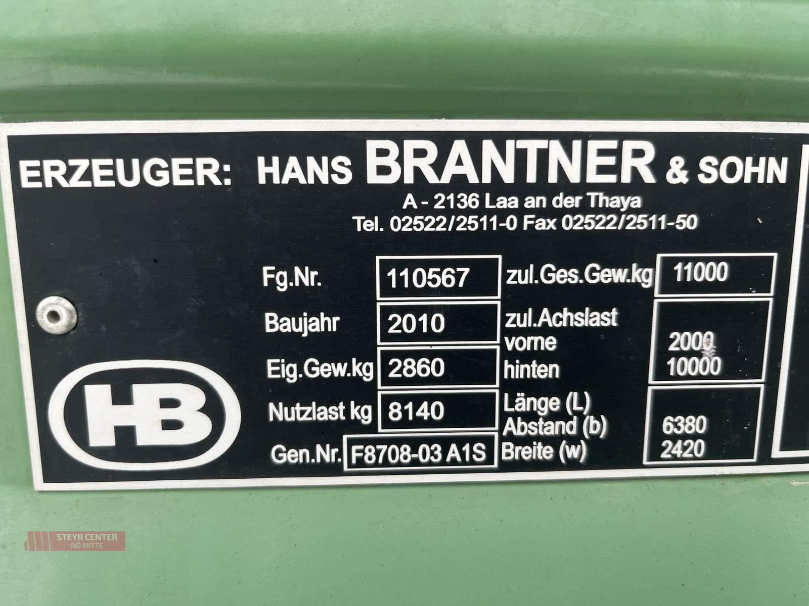 Kipper του τύπου Brantner TA 11045 XXL, Gebrauchtmaschine σε St. Pölten (Φωτογραφία 10)