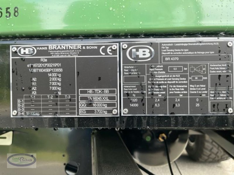 Kipper typu Brantner TA 16045 XXL, Neumaschine v Münzkirchen (Obrázek 9)