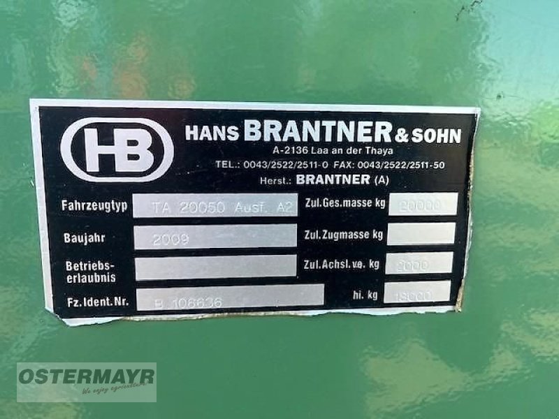 Kipper des Typs Brantner TA 20051/2XXL, Gebrauchtmaschine in Rohr i .NB (Bild 9)