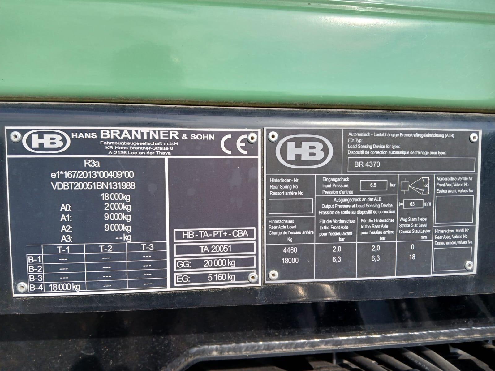 Kipper of the type Brantner TA 20051, Gebrauchtmaschine in Jennersdorf (Picture 3)