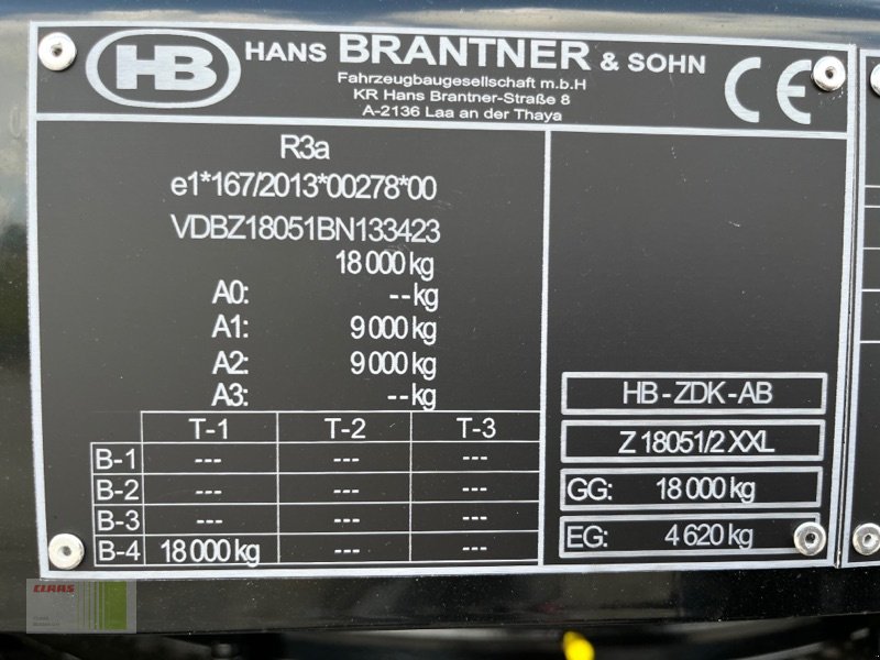 Kipper типа Brantner Z 18051 AKTION, Neumaschine в Risum-Lindholm (Фотография 7)