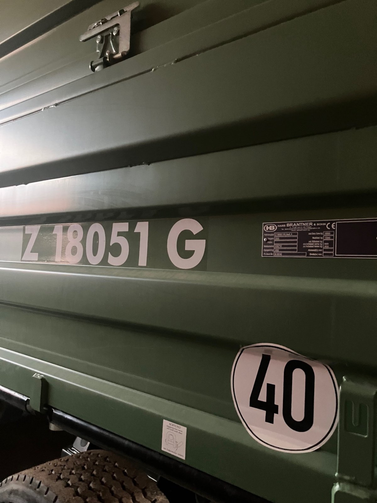 Kipper typu Brantner Z 18051 XXL, Gebrauchtmaschine v Bräunlingen (Obrázek 3)