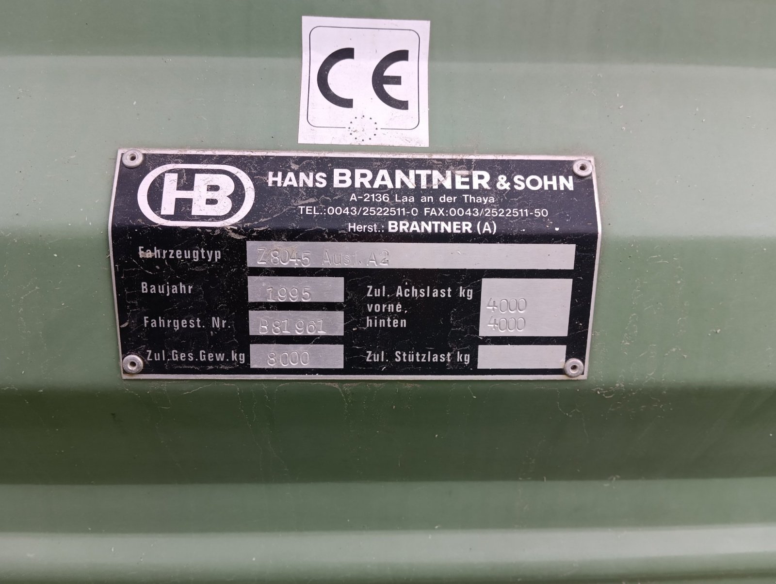 Kipper of the type Brantner Z 8045, Gebrauchtmaschine in Bütthard (Picture 5)