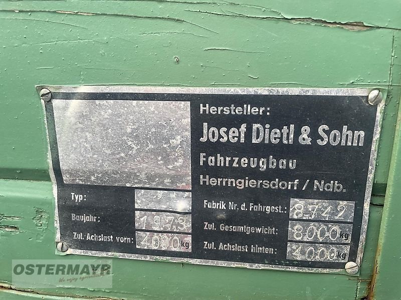 Kipper a típus Dietl 8000, Gebrauchtmaschine ekkor: Rohr i .NB (Kép 3)