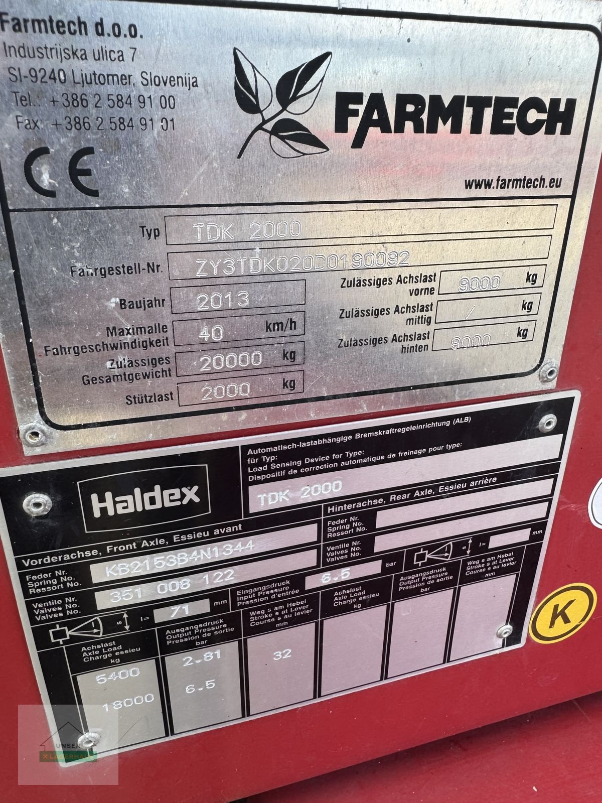 Kipper typu Farmtech 2000, Gebrauchtmaschine v Hartberg (Obrázek 4)