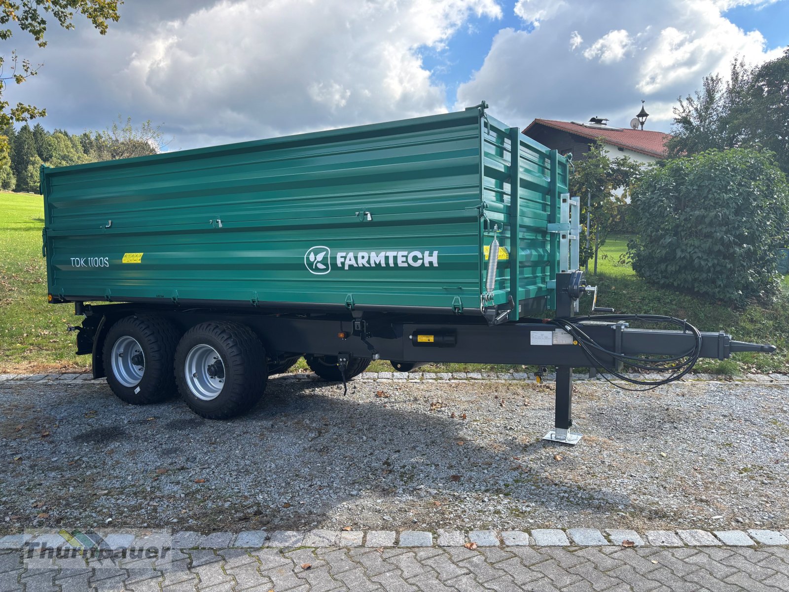 Kipper of the type Farmtech TDK 1100S, Neumaschine in Bodenmais (Picture 1)