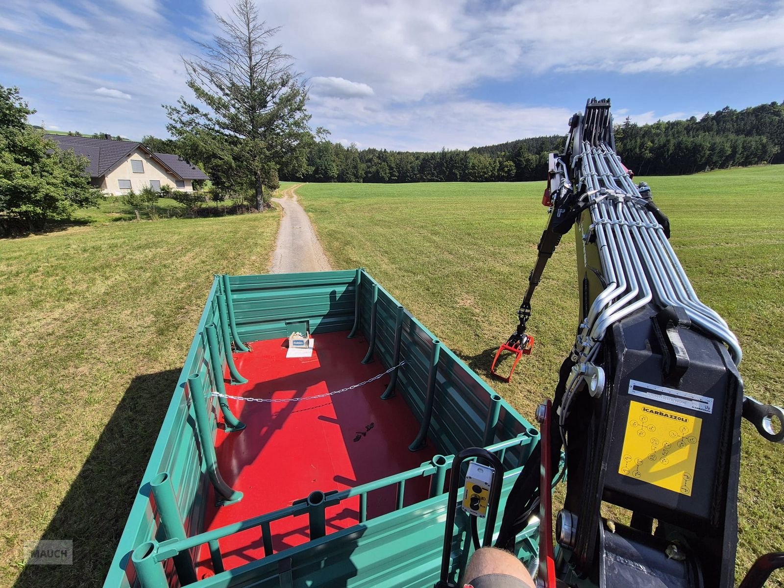 Kipper des Typs Farmtech TDK 1500F  + Kran, Gebrauchtmaschine in Burgkirchen (Bild 3)