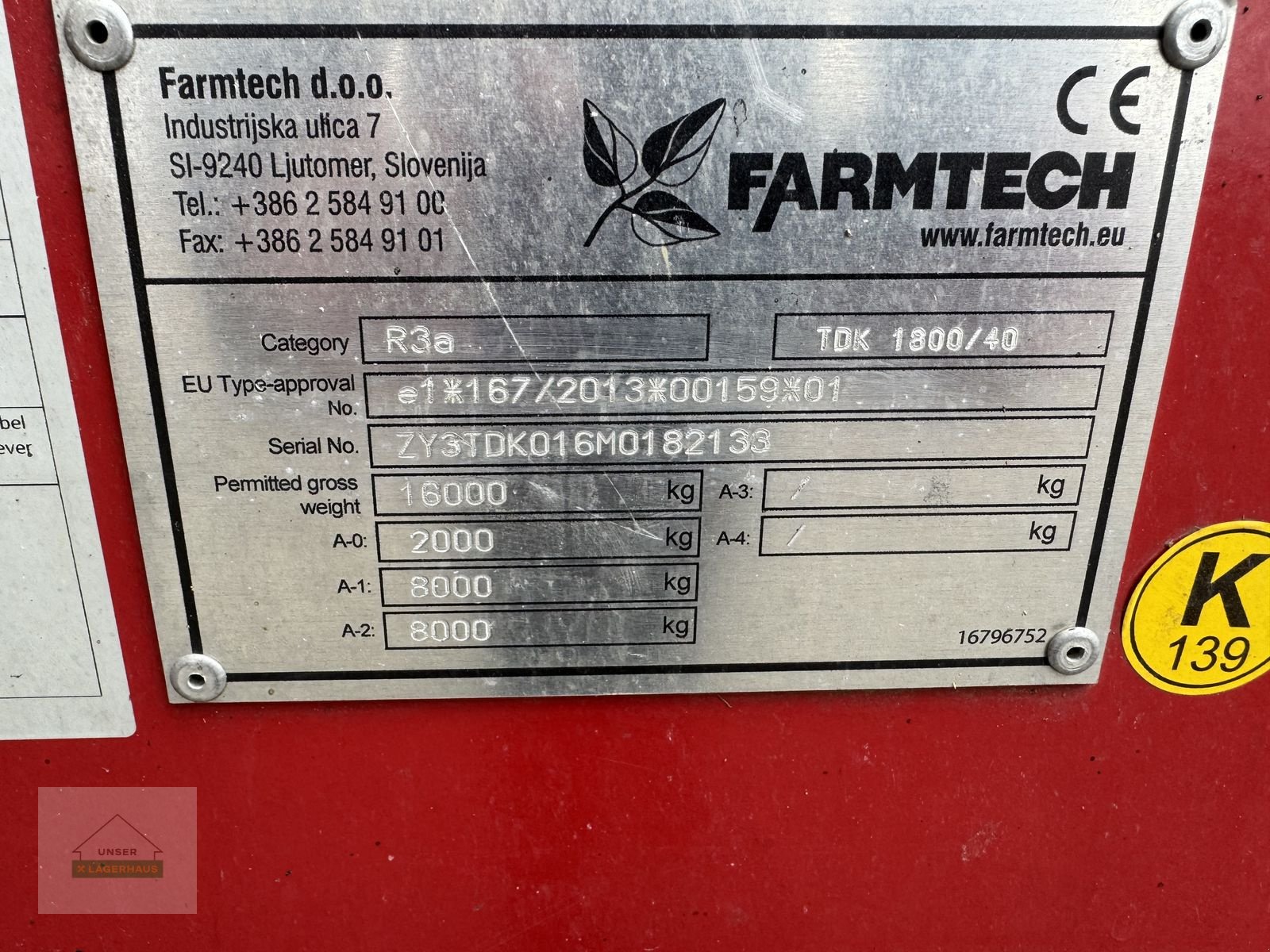 Kipper tip Farmtech TDK 1800, Gebrauchtmaschine in Hartberg (Poză 11)