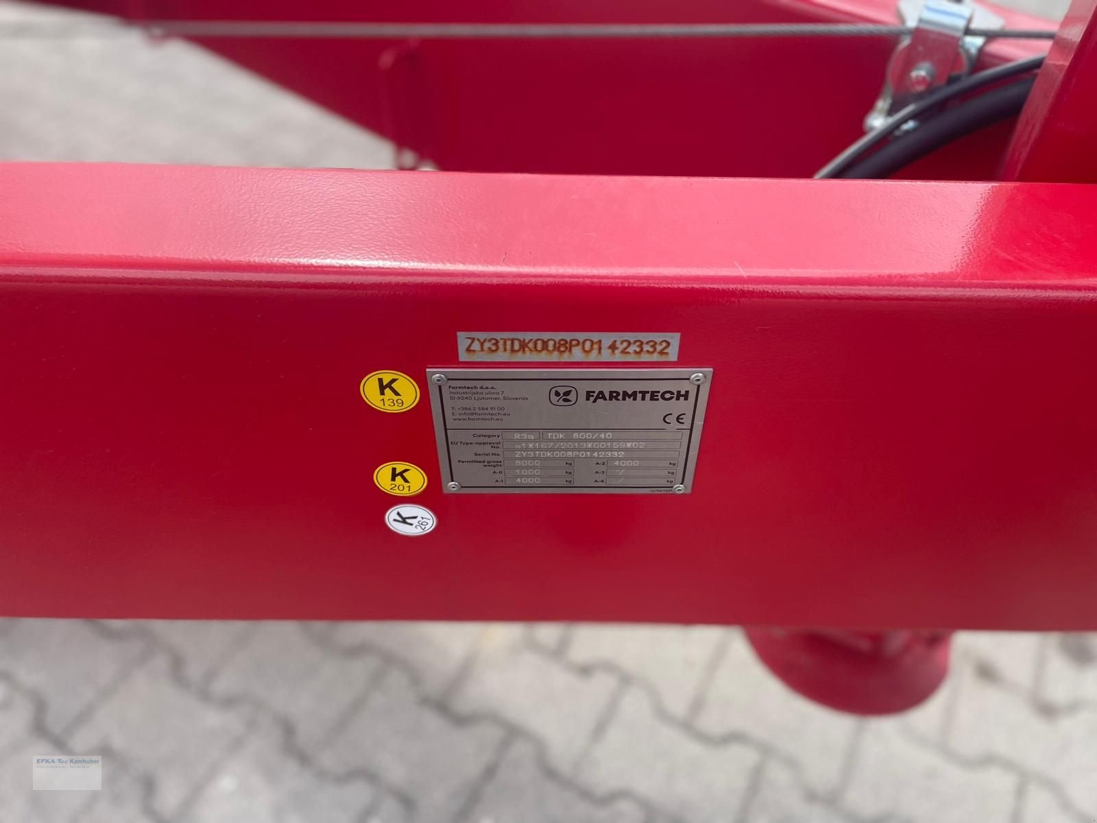 Kipper del tipo Farmtech TDK 800, Neumaschine en Erlbach (Imagen 8)