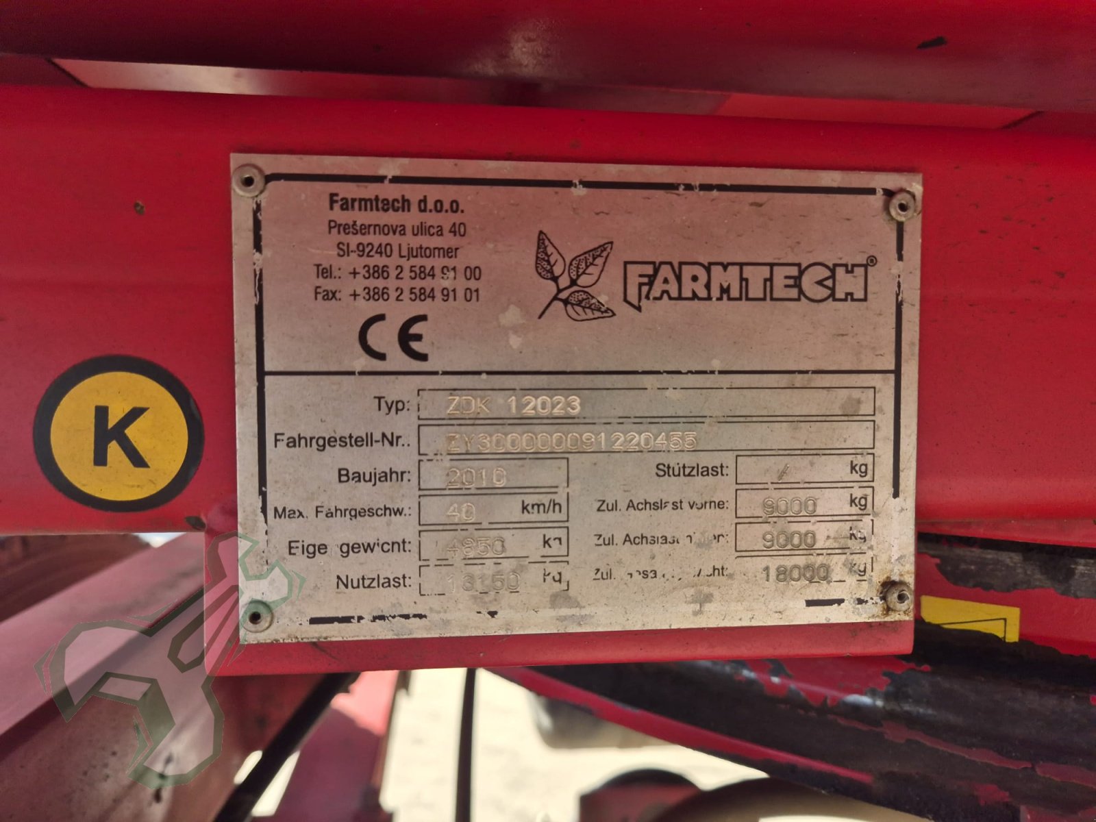 Kipper del tipo Farmtech ZDK 12023, Gebrauchtmaschine In Neustadt an der Weinstraße (Immagine 2)