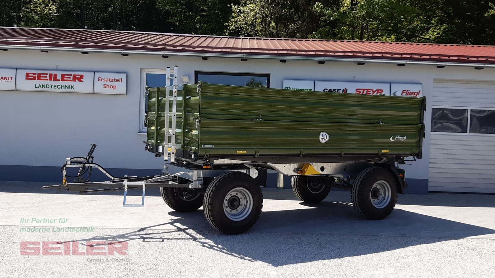 Kipper des Typs Fliegl DK 80 FOX, Neumaschine in Ansbach (Bild 1)