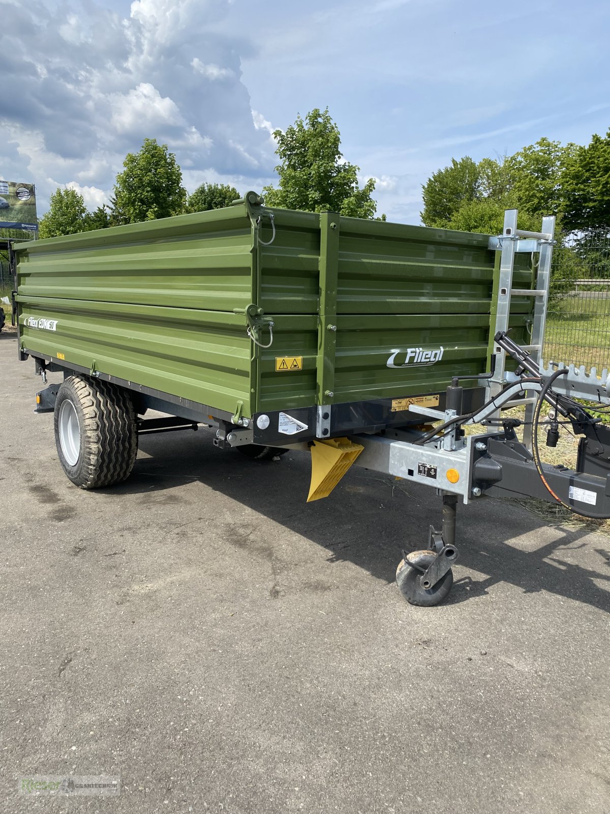 Kipper typu Fliegl EDK 50 "Einachskipper mit Bordwände", Neumaschine v Nördlingen (Obrázek 1)