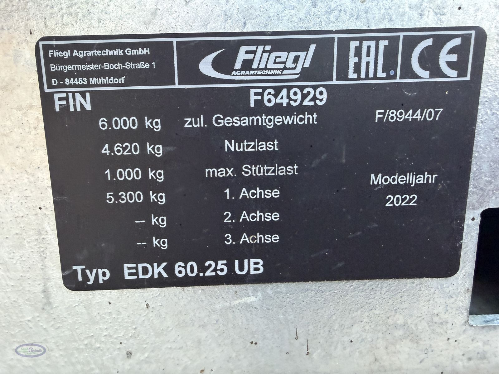 Kipper des Typs Fliegl EDK 60, Gebrauchtmaschine in Münzkirchen (Bild 9)