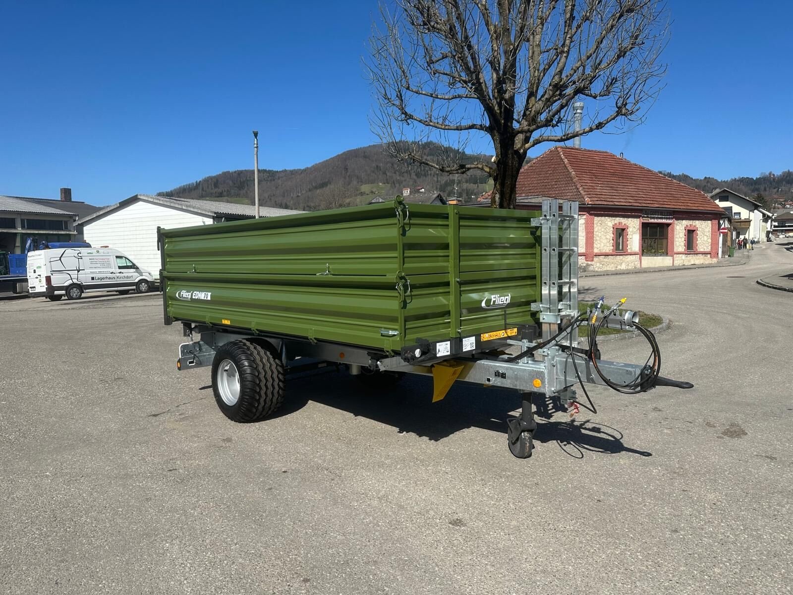 Kipper του τύπου Fliegl EDK 70, Neumaschine σε Kirchdorf (Φωτογραφία 1)