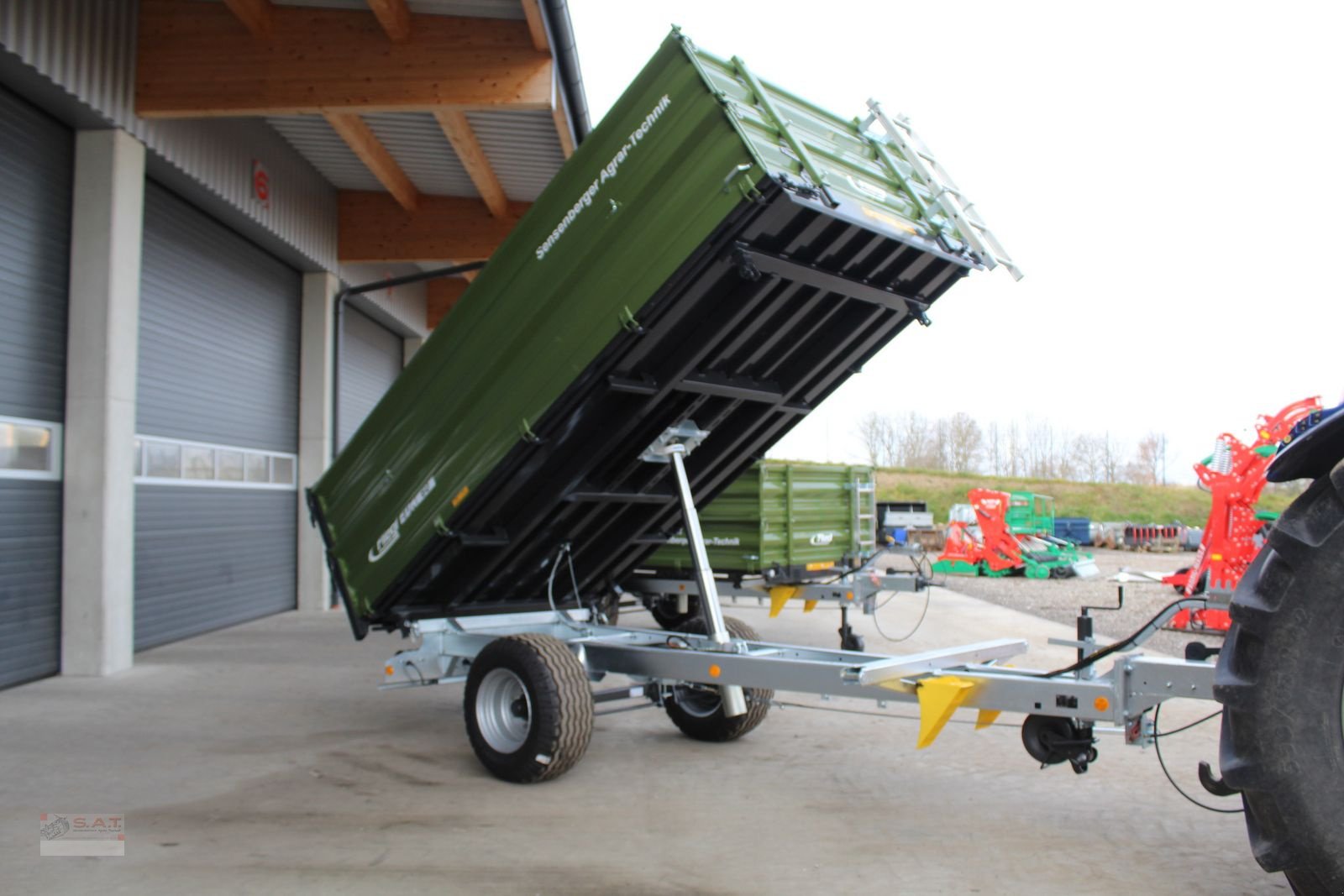 Kipper Türe ait Fliegl Einachs-Dreiseitenkipper EDK 60 FOX, Neumaschine içinde Eberschwang (resim 9)