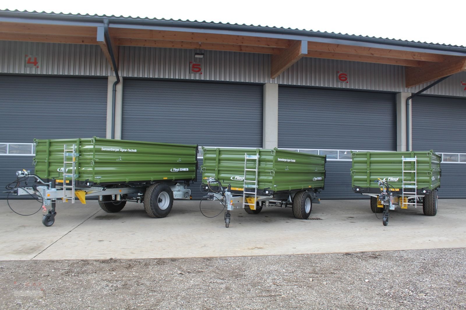 Kipper Türe ait Fliegl Einachs-Dreiseitenkipper EDK 60 FOX, Neumaschine içinde Eberschwang (resim 21)