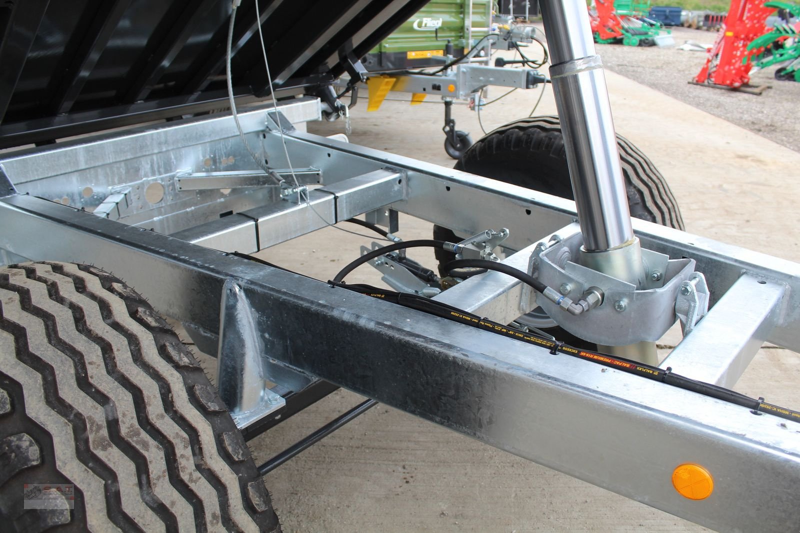 Kipper Türe ait Fliegl Einachs-Dreiseitenkipper EDK 70 Fox, Neumaschine içinde Eberschwang (resim 17)