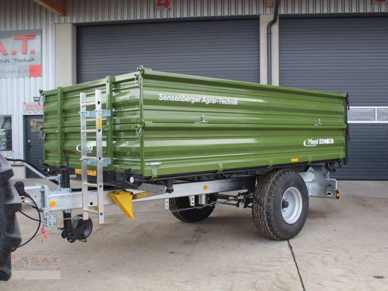 Kipper vrste Fliegl Einachs-Dreiseitenkipper EDK 70 Fox, Neumaschine v Eberschwang (Slika 1)