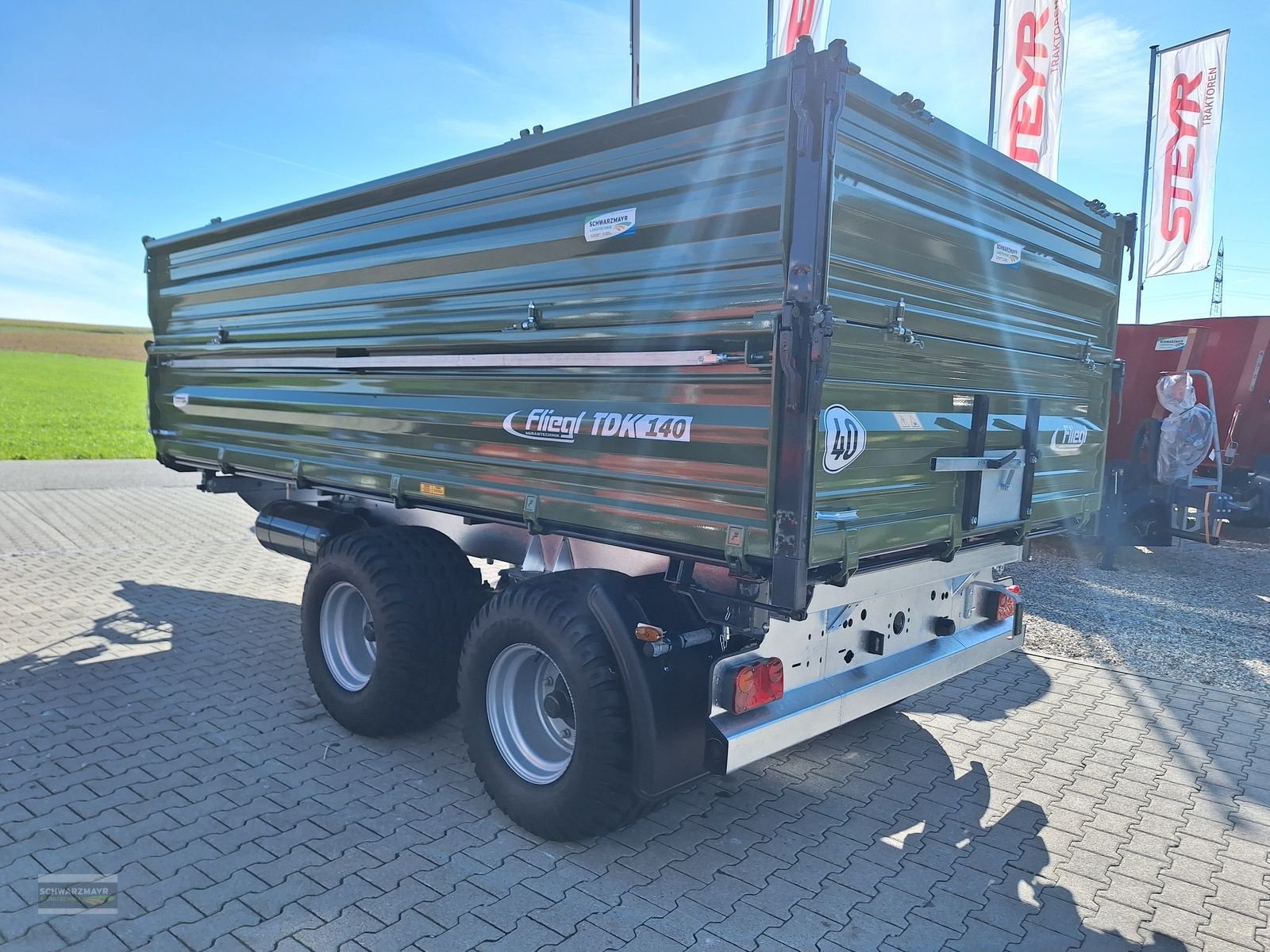 Kipper Türe ait Fliegl TDK 140 FOX, Neumaschine içinde Aurolzmünster (resim 8)