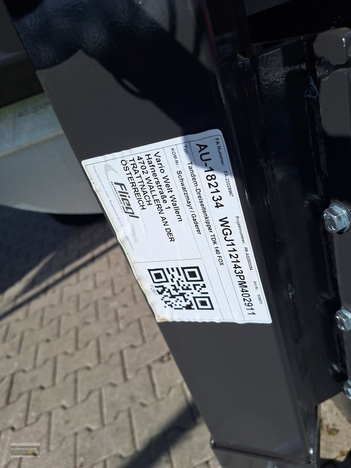 Kipper Türe ait Fliegl TDK 140 FOX, Neumaschine içinde Aurolzmünster (resim 17)