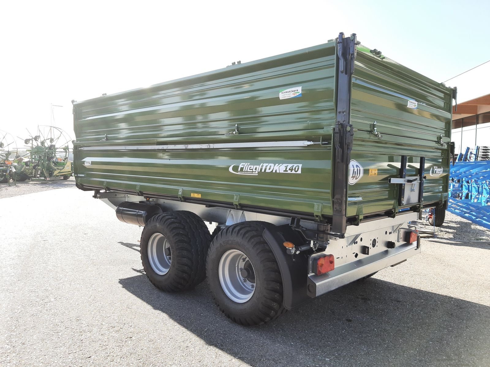 Kipper Türe ait Fliegl TDK 140 FOX, Vorführmaschine içinde Schlitters (resim 7)