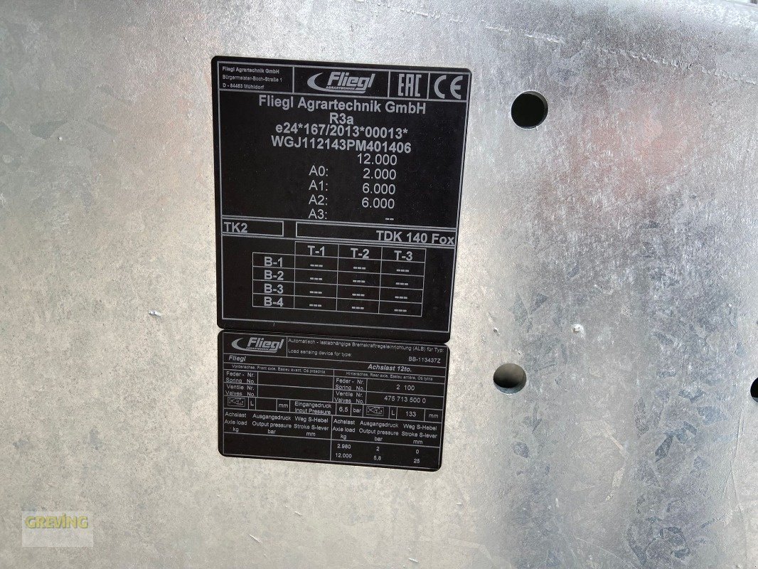 Kipper des Typs Fliegl TDK 140 FOX, Neumaschine in Ahaus (Bild 12)