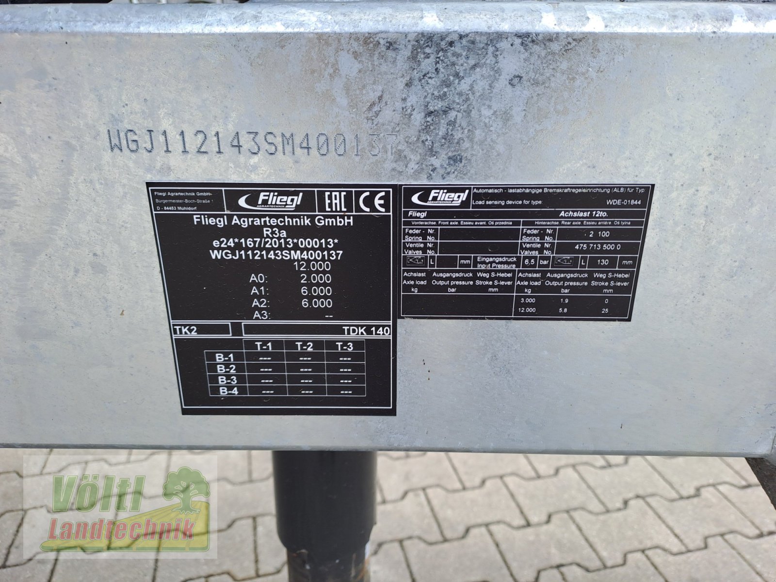 Kipper του τύπου Fliegl TDK 140, Gebrauchtmaschine σε Hutthurm bei Passau (Φωτογραφία 11)