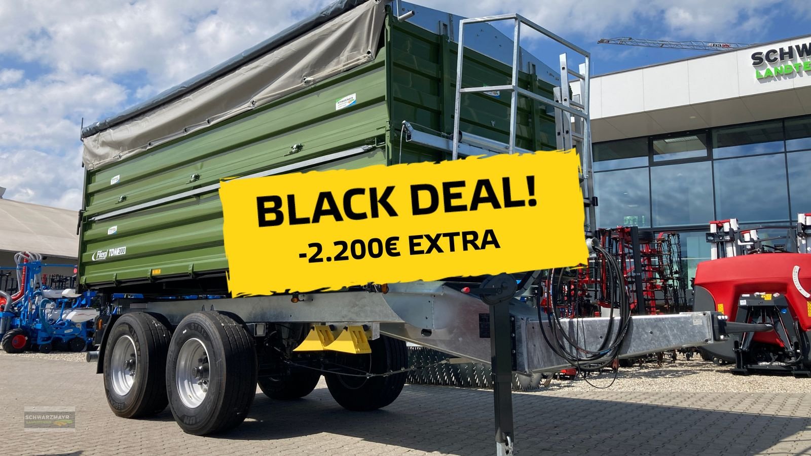 Kipper of the type Fliegl TDK 200 FOX, Neumaschine in Aurolzmünster (Picture 2)