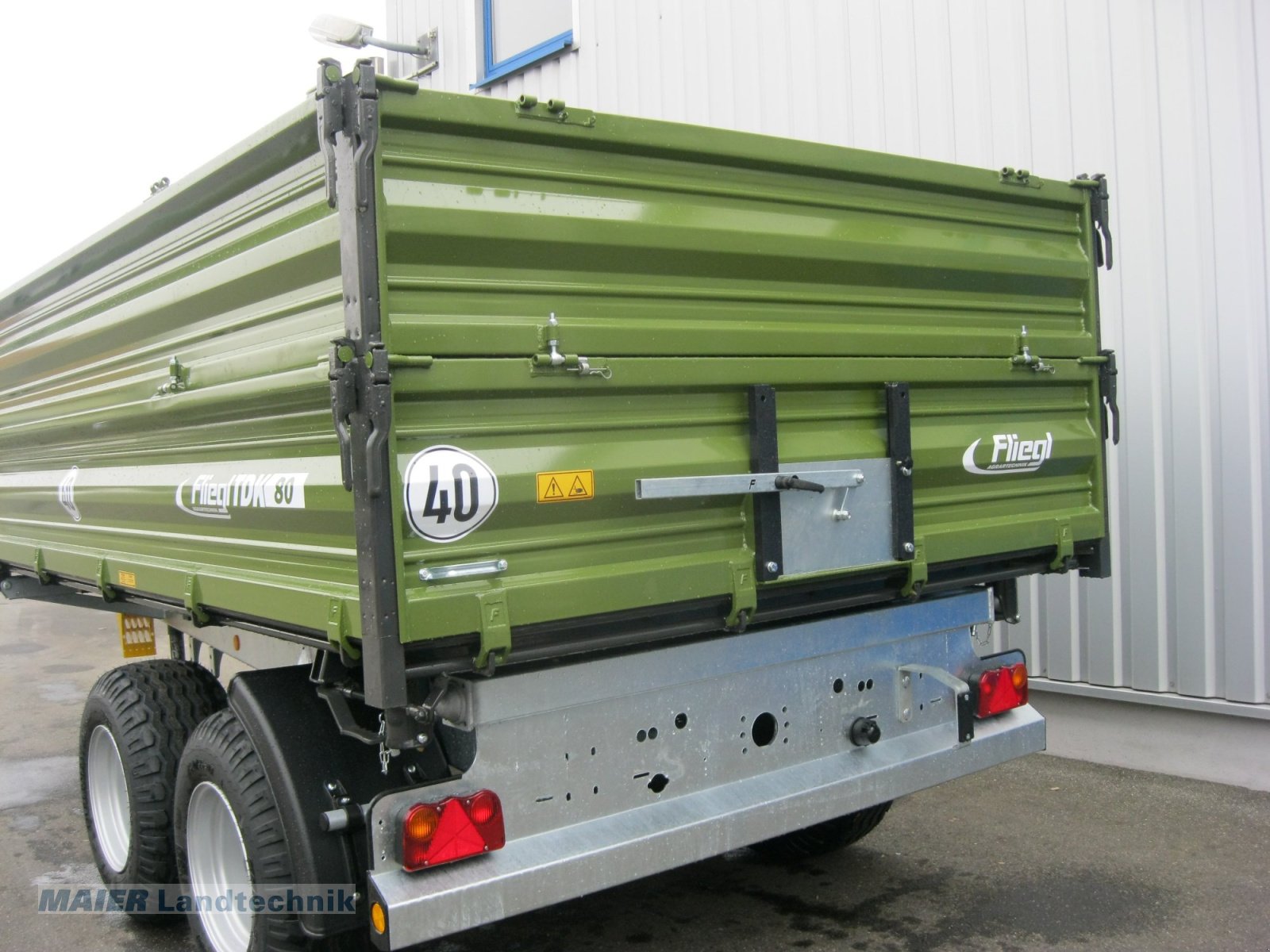 Kipper του τύπου Fliegl TDK 80- 88 VR, Neumaschine σε Dieterskirchen (Φωτογραφία 4)