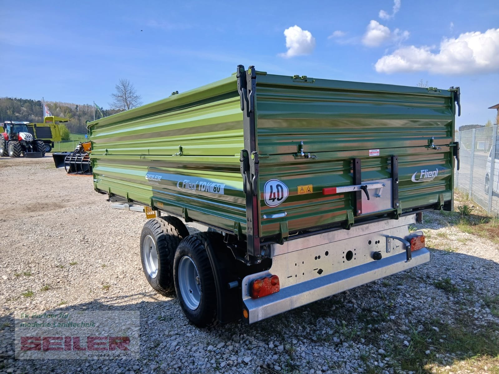 Kipper tip Fliegl TDK 80 FOX, Neumaschine in Burghaslach (Poză 3)