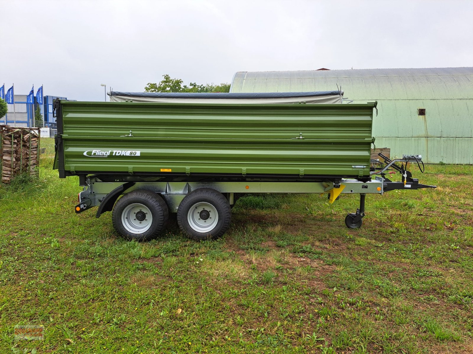 Kipper του τύπου Fliegl TDK 80, Neumaschine σε Rottenburg a.d. Laaber (Φωτογραφία 2)