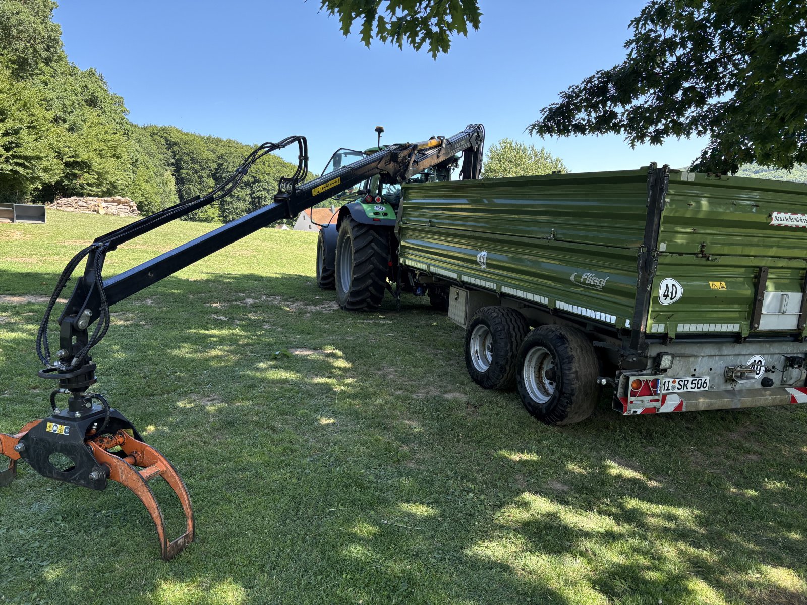 Kipper tipa Fliegl TDK 80, Gebrauchtmaschine u Nordrhein-Westfalen - Preußisch Oldendorf (Slika 1)