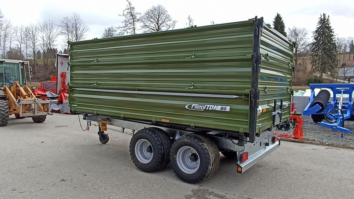 Kipper des Typs Fliegl TDK 80A-88 VR (Bordwände 60+50+50), Neumaschine in Grünbach (Bild 5)