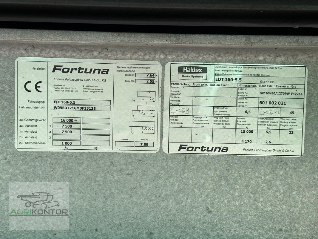 Kipper typu Fortuna EDT 16, Gebrauchtmaschine w Liebenwalde (Zdjęcie 22)