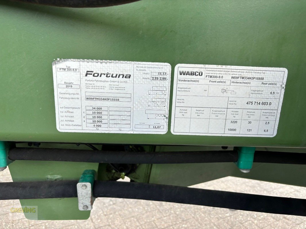 Kipper του τύπου Fortuna FTM 300/9.0, Gebrauchtmaschine σε Ahaus (Φωτογραφία 19)