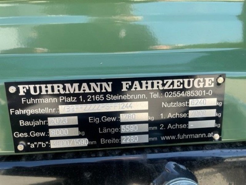 Kipper des Typs Fuhrmann 1A-3S-Kipper Eco, Neumaschine in Starrein (Bild 5)