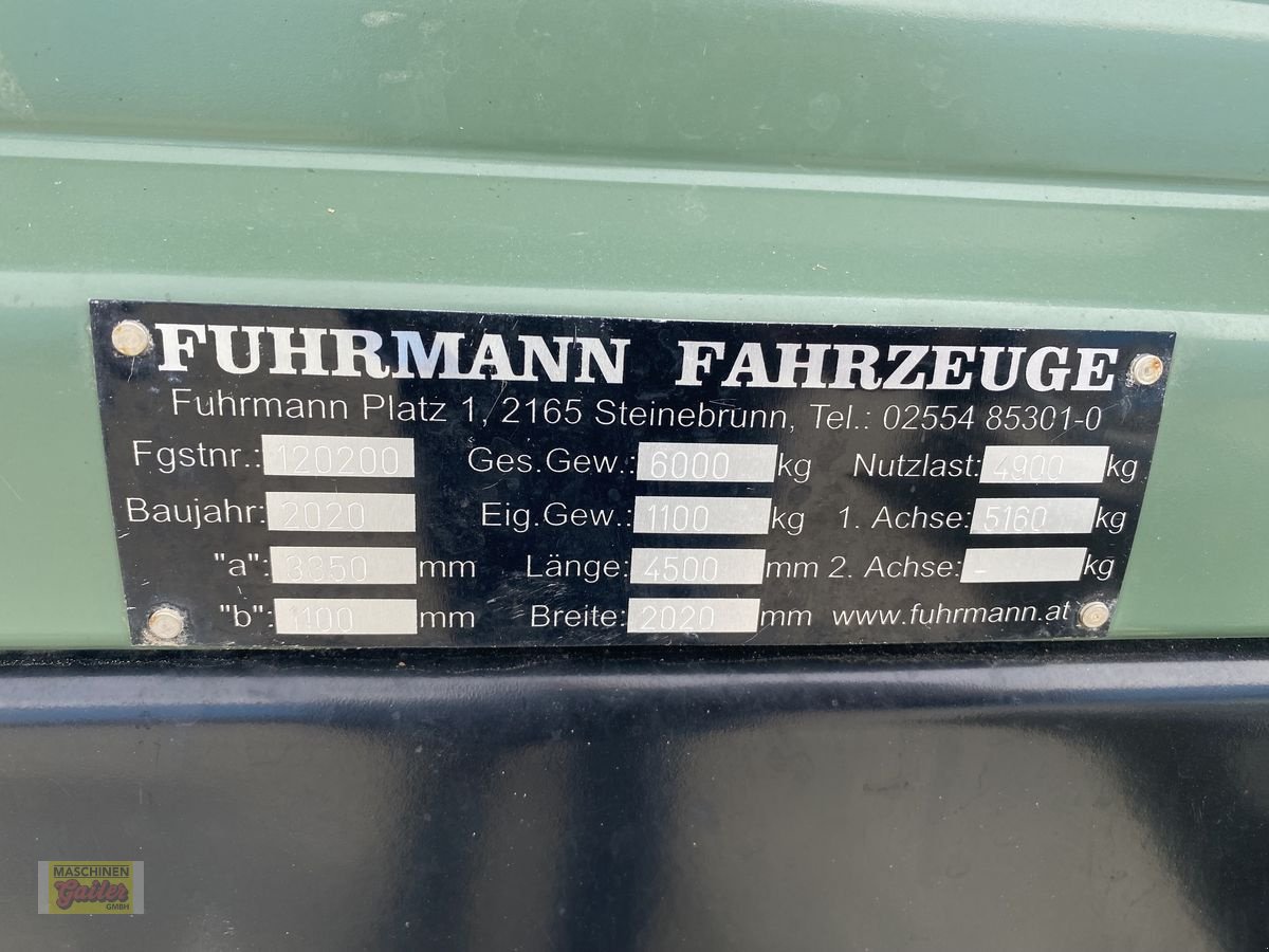 Kipper tip Fuhrmann 6 Tonnen, Gebrauchtmaschine in Kötschach (Poză 10)