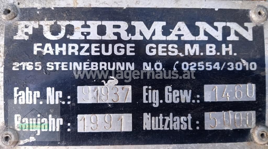 Kipper tipa Fuhrmann DREISEITENKIPPER, Gebrauchtmaschine u Schlitters (Slika 2)