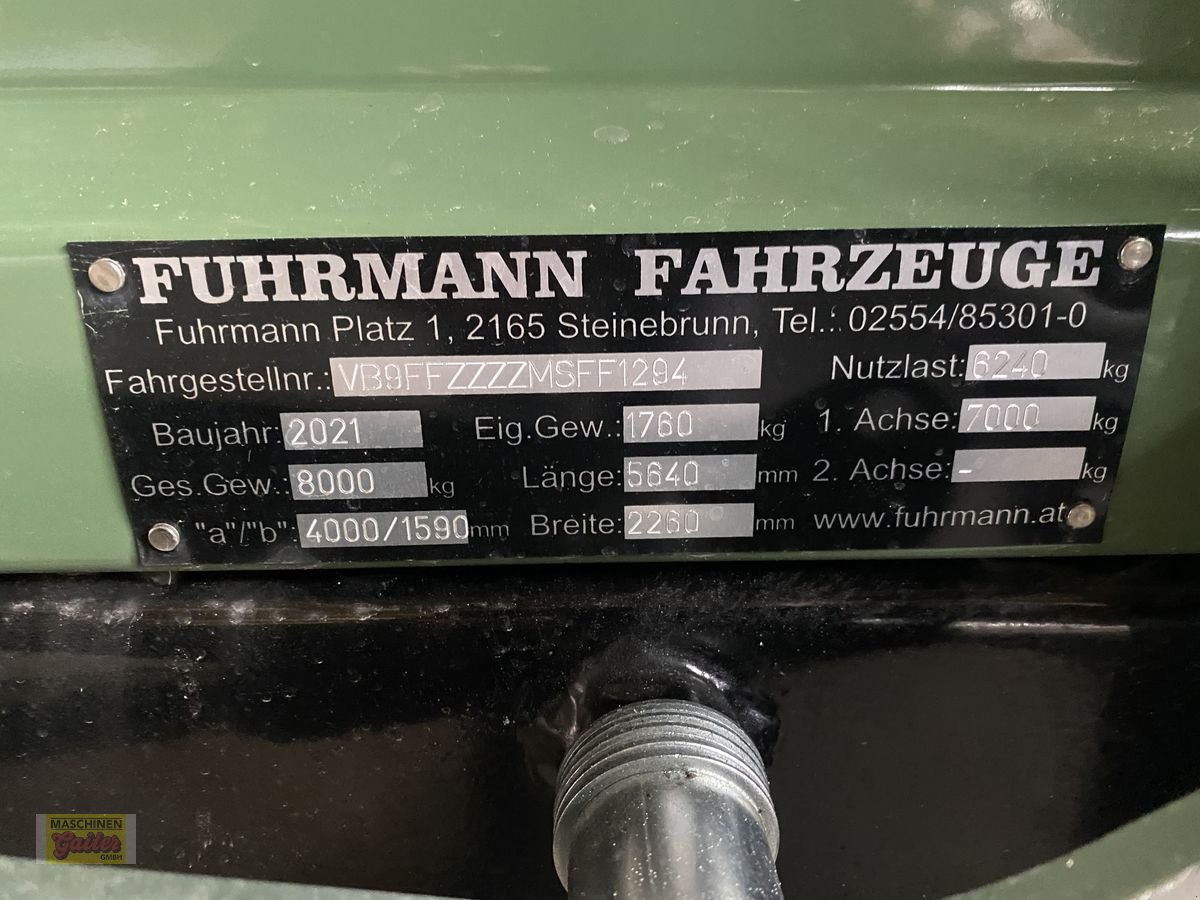 Kipper des Typs Fuhrmann Einachs- 3-Seiten-Kipper 8 To PROFI, Neumaschine in Kötschach (Bild 9)