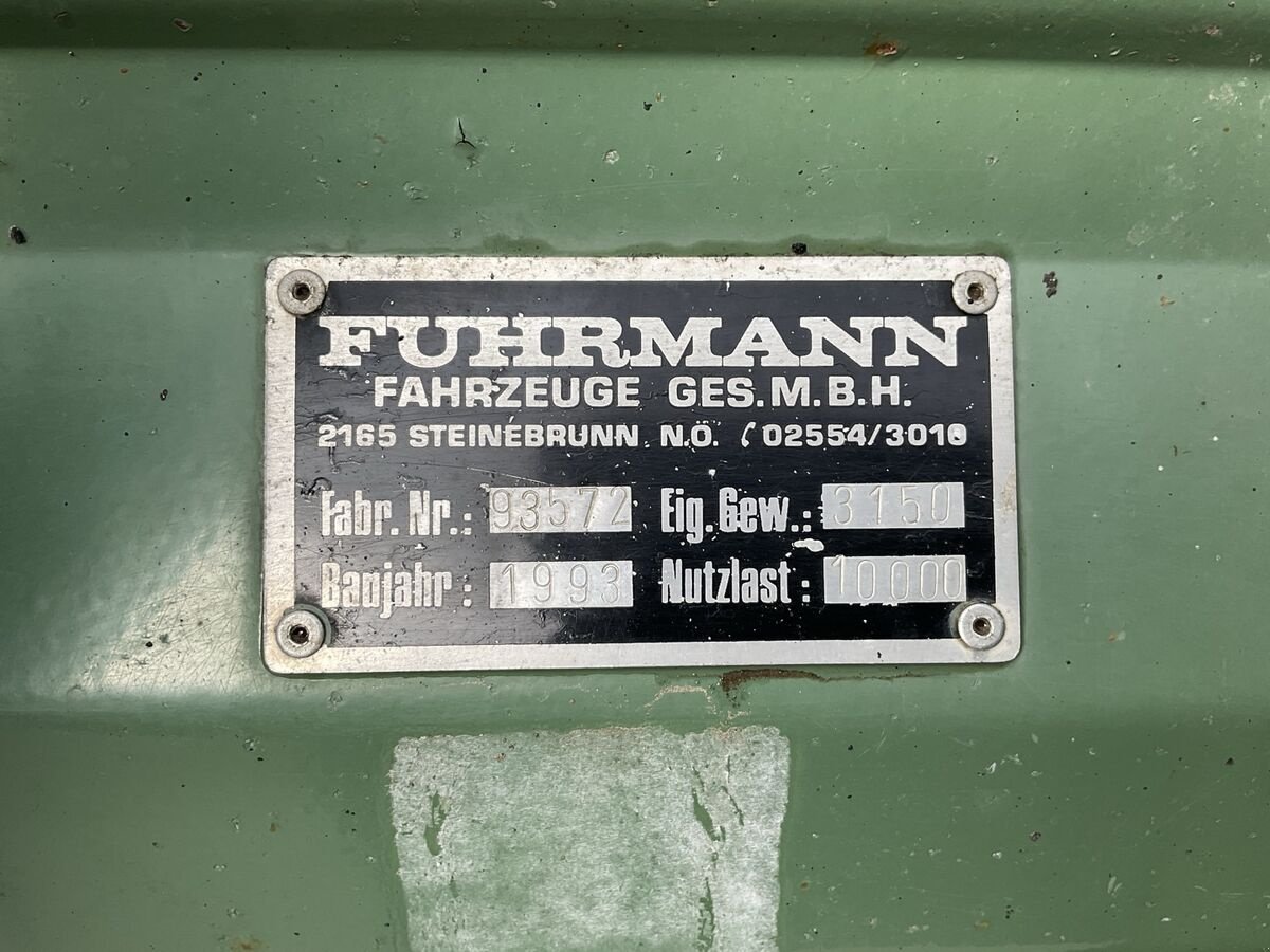 Kipper typu Fuhrmann FF 10.000, Gebrauchtmaschine v Zwettl (Obrázek 15)