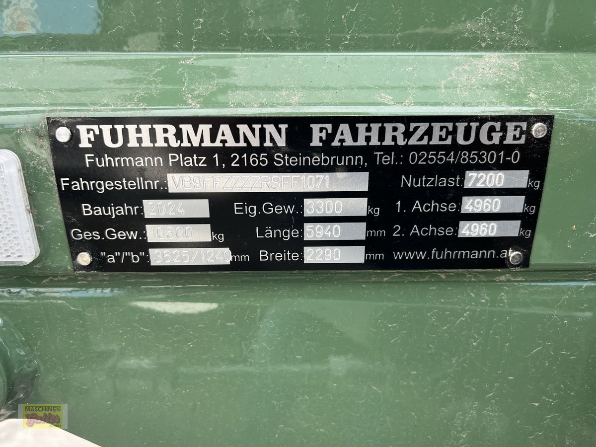 Kipper tip Fuhrmann FF 10.500 ALPIN 1 TDS10414AL, Neumaschine in Kötschach (Poză 19)