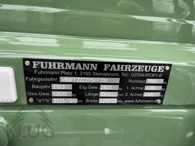 Kipper des Typs Fuhrmann FF 10.500 ALPIN I 4,14x2,22, Neumaschine in Pirching am Traubenberg (Bild 3)