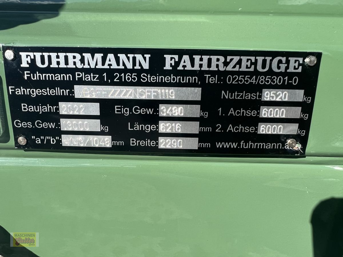 Kipper a típus Fuhrmann FF 13.000  mit Schotterklappe, Neumaschine ekkor: Kötschach (Kép 12)