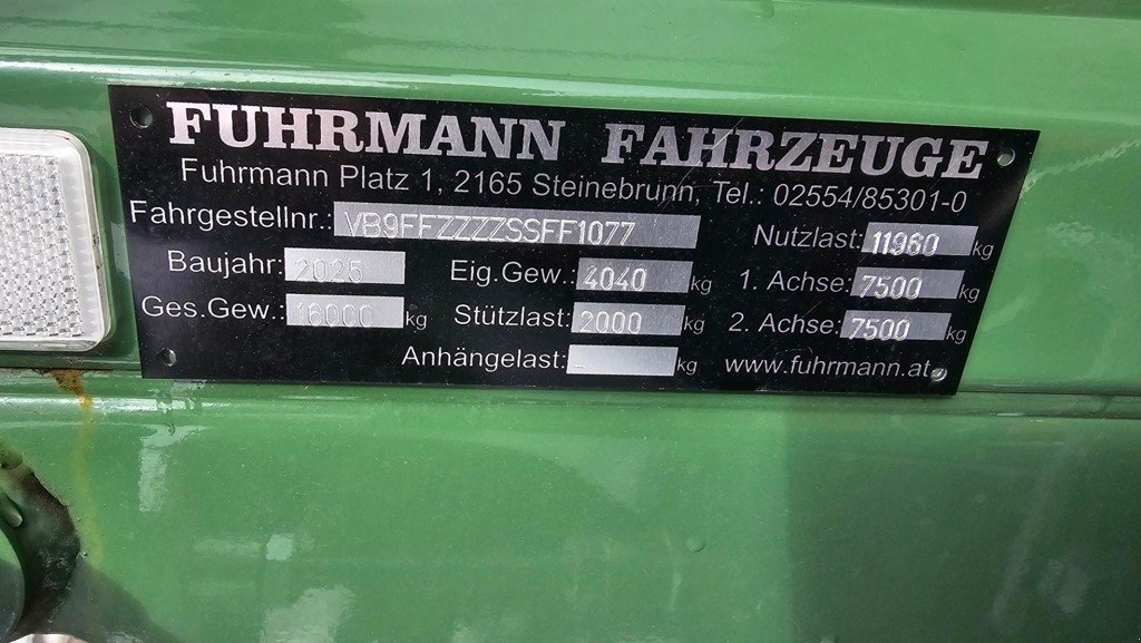 Kipper του τύπου Fuhrmann FF 16000, Neumaschine σε Altendorf (Φωτογραφία 2)