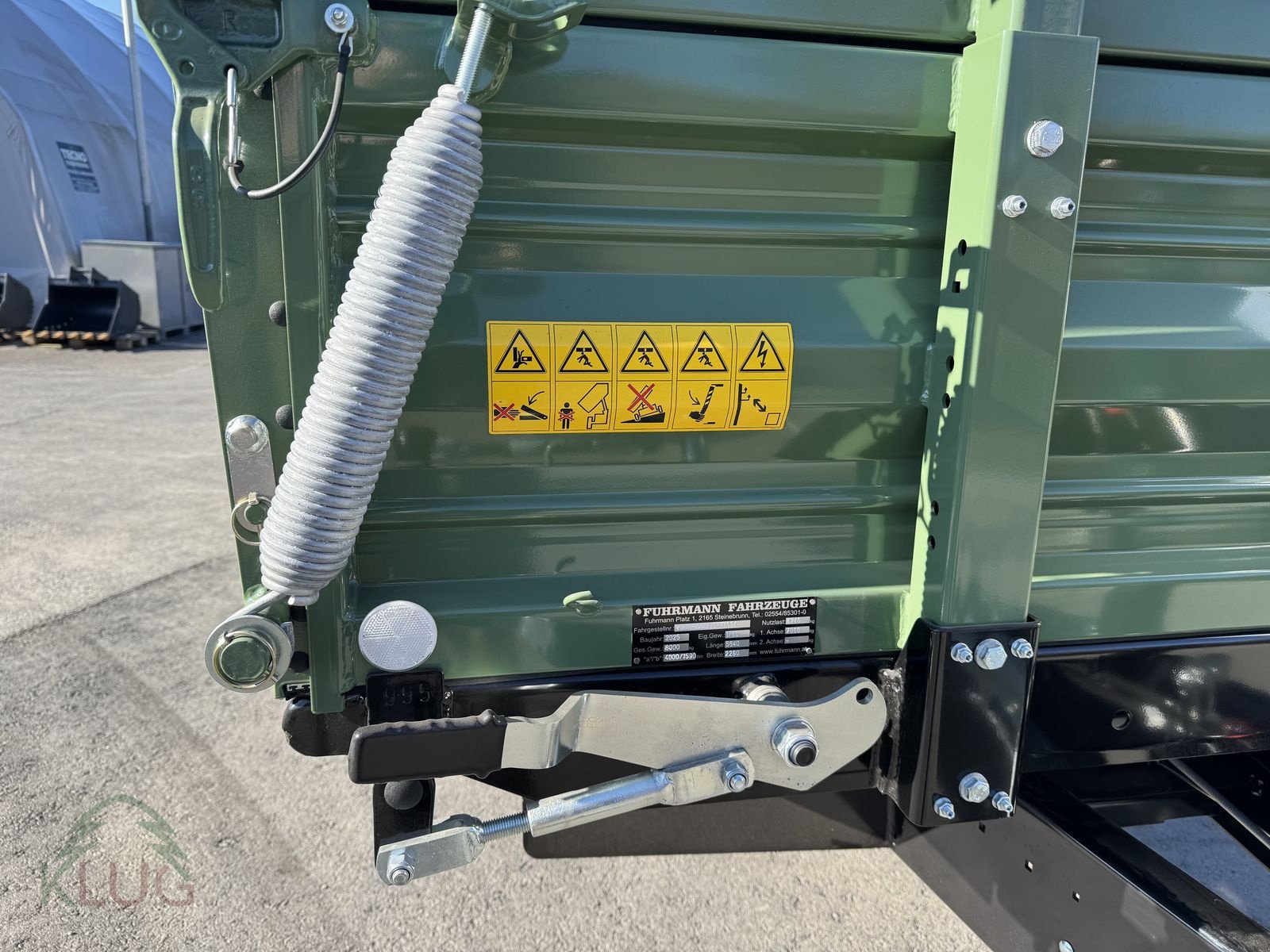 Kipper of the type Fuhrmann FF 8.000 Einachs 4,14x2,15, Neumaschine in Pirching am Traubenberg (Picture 13)