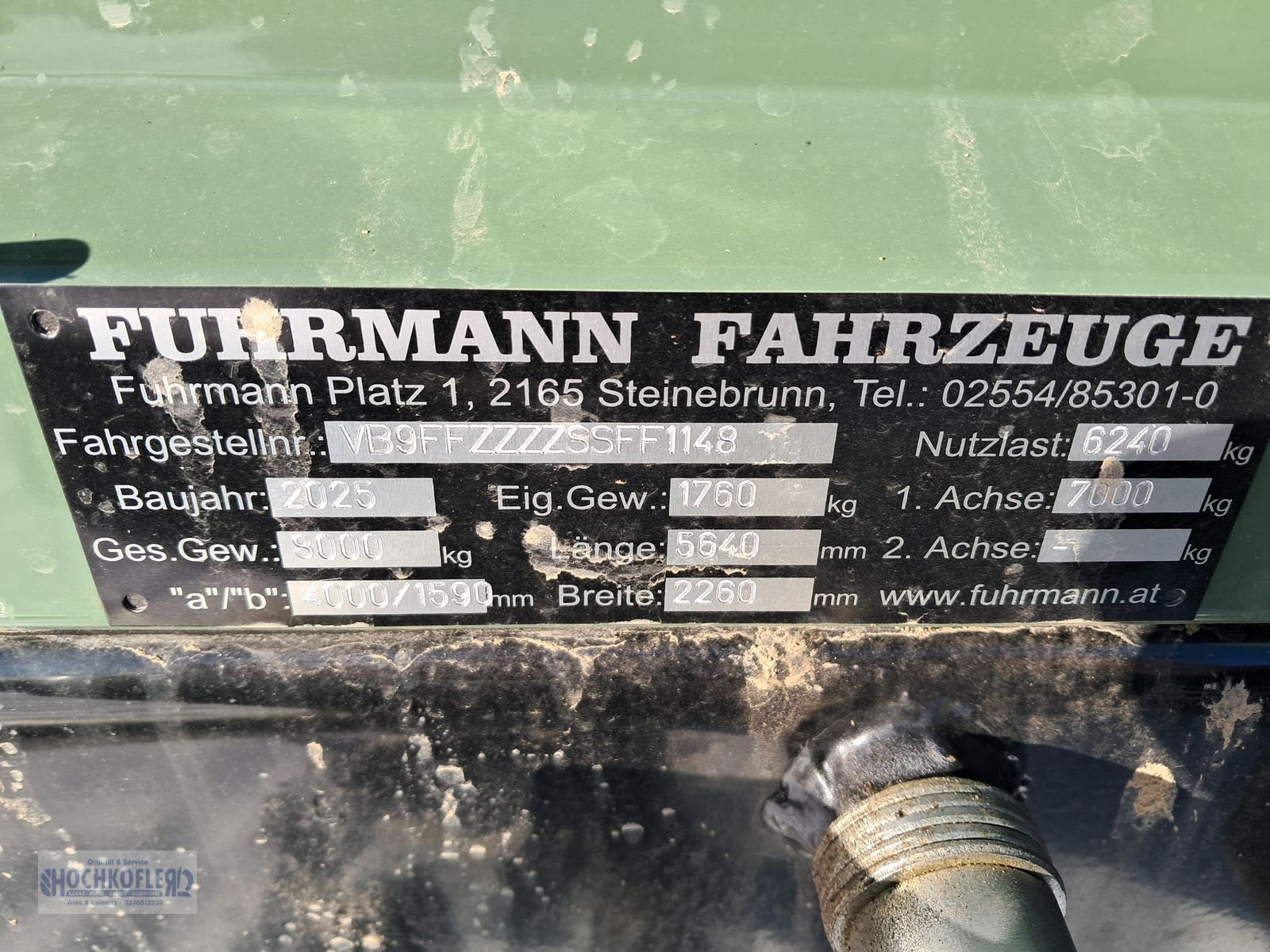 Kipper del tipo Fuhrmann FF 8000, Neumaschine en Wies (Imagen 4)