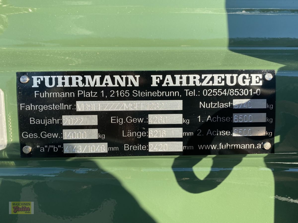Kipper des Typs Fuhrmann FF14.000 PROFI-Tandem, Neumaschine in Kötschach (Bild 9)