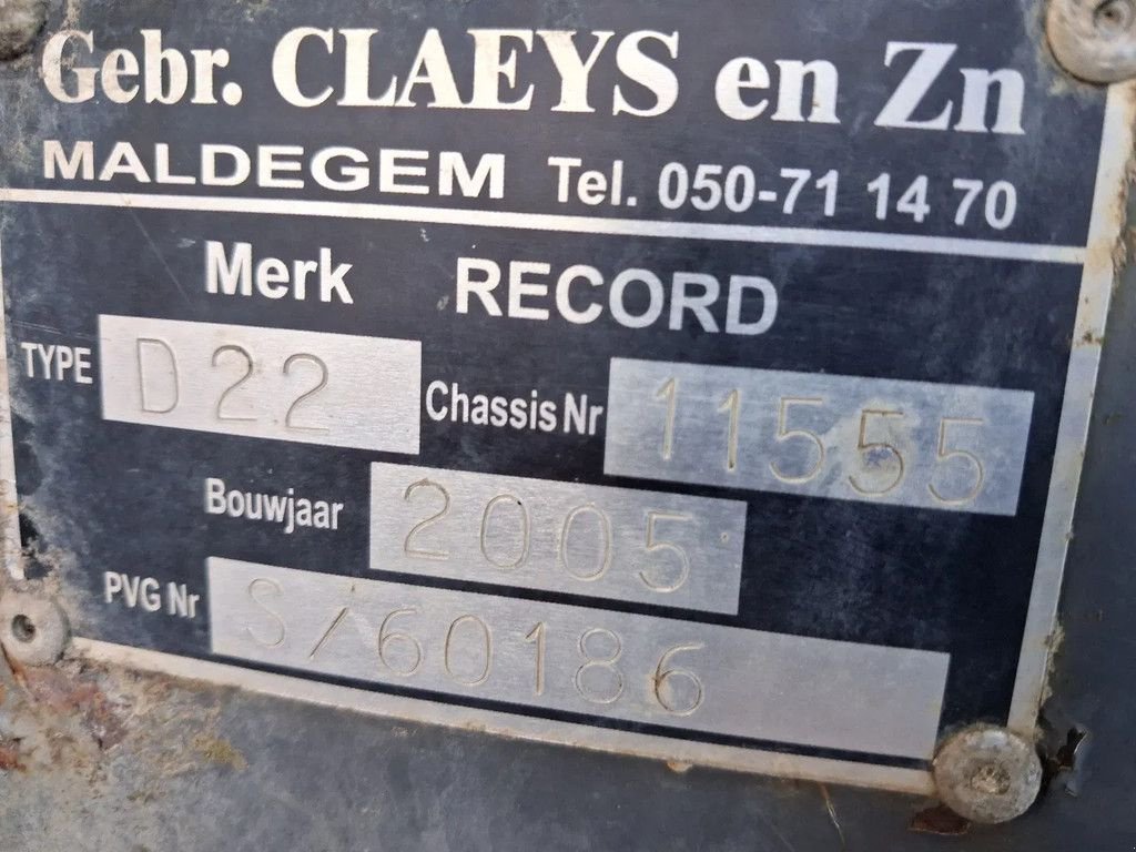 Kipper от тип Joskin Record D22 kipper/dumper, Gebrauchtmaschine в Lunteren (Снимка 3)